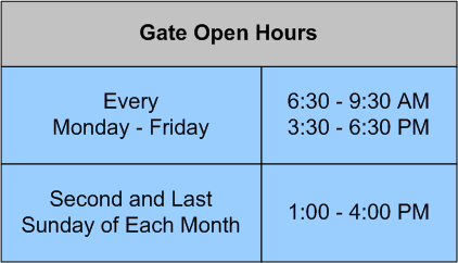 Gate Open Hours
