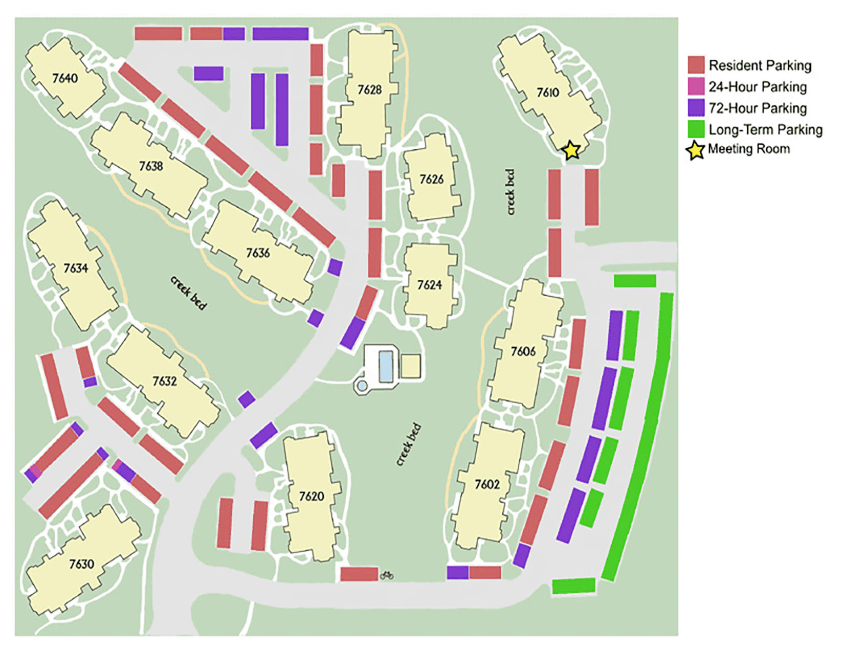 Parking Map of the Grove